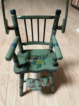 Starožitná židlička, stolička pro panenky 1945 - 4