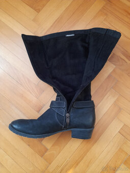 Dámské kožené kozačky, vel. 41 - 4