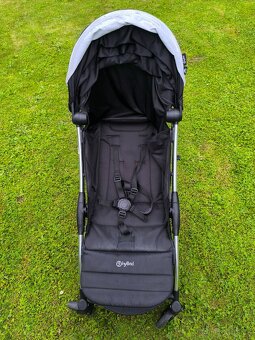BabyStyle hyBrid Ezyfold - Chrome + stříška Jet Black - 4