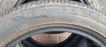 215/45 R16 86H Bridgestone Letni cca 65%. - 4