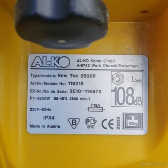 Prodám drtič větví / štěpkovač ALKO New Tec 2500R - 4