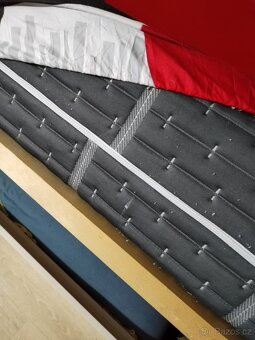 Postel 2m x 90cm skříňka prádelník matrace komoda - 4