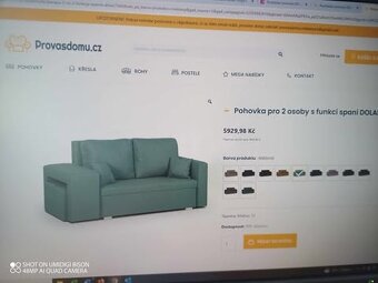 Skoro nepoužitá rozkládací sedačka - 4