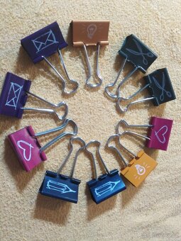 NOVÉ dopisní papíry Little princess, 10 IKEA clips - 4