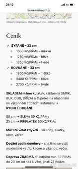 Palivové dřevo štípané - Farma Noskových u Miletína - 4