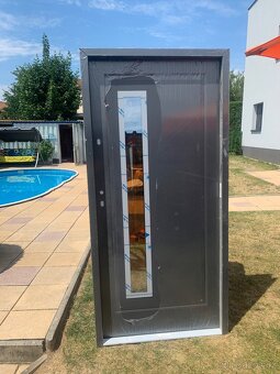 Vnější vchodové dveře L, antracit, 90x200 - 4