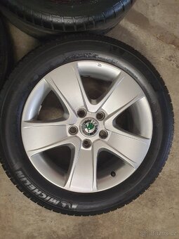 Originální kompletní kola Škoda 5x112 r16 pneu 205/55 r16 - 4