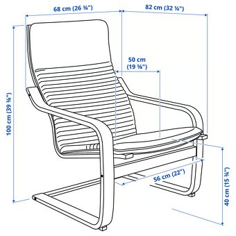Křeslo POÄNG zn. IKEA - 4