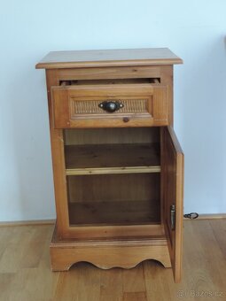 Noční stolek / skříňka z masivu (Francie) - 4