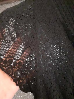 Mini krajkové černé šaty, univerzální - 4