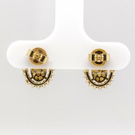 14K náušnice s diamanty 0,47ct - Certifikát AIG - 4