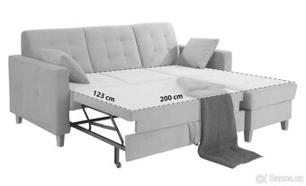 Rozkladací gauč Möbelix Bergen - 4