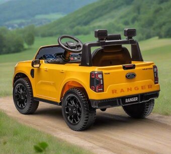 Dětské elektrické autíčko Ford Ranger Lift žlutý 2x35W - 4