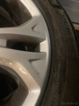 Alu kola 17” 5x108 Ford a letní pneu 225/50/R17 Michelin - 4