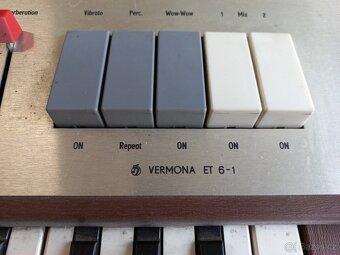 VERMONA ET 6-1 vintage-retro varhany, klávesy, organ - 4