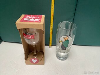 Dárkový set sklenic – pro maminku & se zábavným textem (2 ks - 4