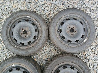 Plechová kola,sada,5x100,ET38,BRIDGESTONE,185/60 R15,8-8,5mm - 4