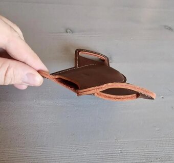 Pouzdro na nůž opaskové, hnědé - 4