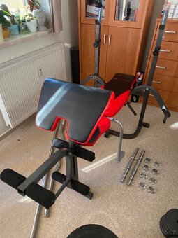 GYM SETUP - Lavice, činky, závaží 95KG+ - 4