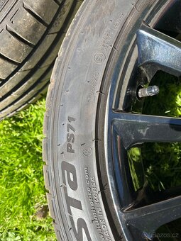 Prodám alu Carmani 5x120 r18 letní pneu 225/45/18 - 4