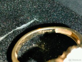 Zlaty damsky prsten Diamanty Vaha 3 g - 4