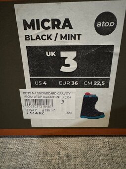 Snowboardové boty vel. 36 - 4