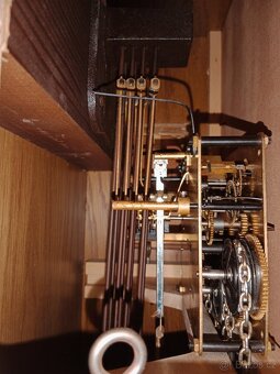 Pěkné, staré funkční třízávažové hodiny Kienzle- Big Ben, - 4