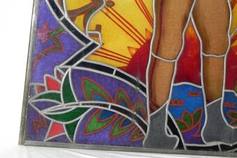 Stará skleněná vitráž - 4