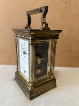 Mosazný starožitný budík - originál. - 4