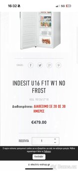 INDESIT U16 F1T W1 NO FROST New - 4