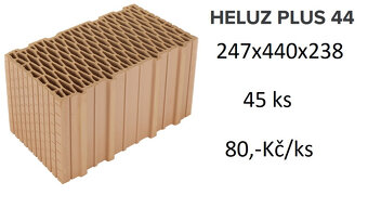 Cihly HELUZ PLUS 44, HELUS 11,5 broušená, HELUZ MIAKO a jiné - 4