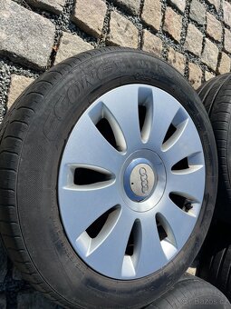 4x alu disky 5x112 R16, letní pneu - 4