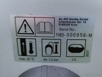 Domácí vodárna AL-KO HW 3000 Inox Classic 17l - 4