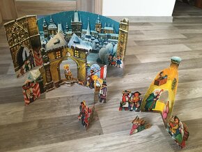 Starý papírový betlém- retro - 4