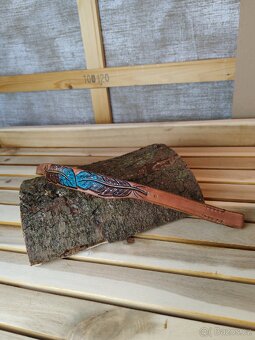 Čelenka zdobená peříčky - nová - 4