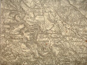 Rakousko-Uhersko vojenská mapa Trutnov a okolí - 4