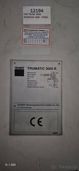 Dierovací lis - TRUMATIC TC 3000 R ;r.v.2006;TRUMPF - 4