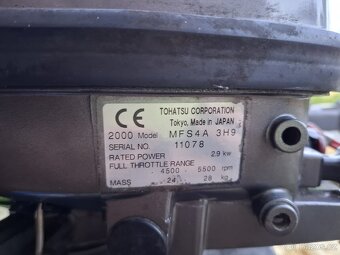 Tohatsu 4hp dlouhá noha - 4