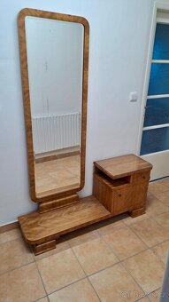 Vintage Skříň, 2 noční stolky a zrcadlo - 4
