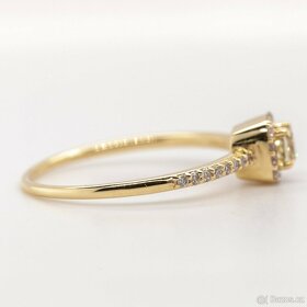 14K prsten s diamanty 0,45ct - certifikát AIG - 4