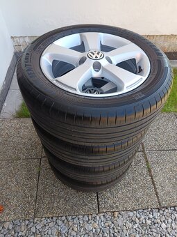 Originál alu VW 5x112 6x16ET50 205/55R16 - 4