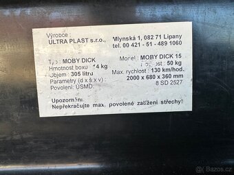 Střešní box 305 litrů - 4