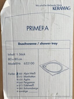 Keramag Primera nová sprchová vanička 80x80 35mm 652100 - 4