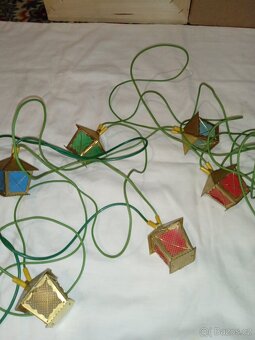 Retro světýlka na vánoční stromeček Lucerničky zn. KOVOTOPOL - 4