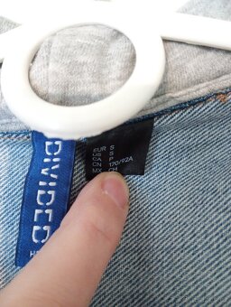 Džínová bundomikina vel S Divided nová - 4