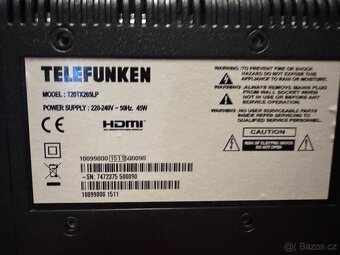 TV Telefunken, 20", 51 cm úhlopříčka - 4