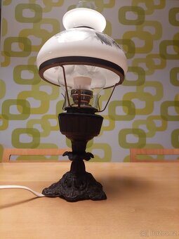 retro lampa el. petrolejová - 4