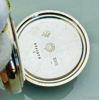 MIMOŘÁDNÉ CELO STŘÍBRNÉ KAPESNÍ HODINKY OMEGA V TOP STAVU – - 4