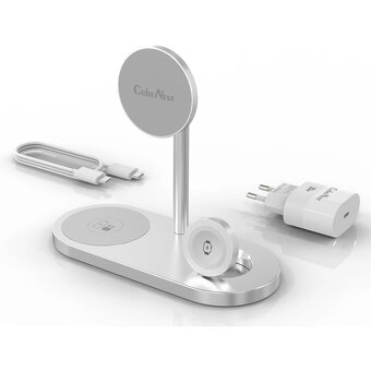 CubeNest S313 Pro 3v1 magnetická bezdrátová nabíječka - 4