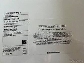 Nový Macbook Air M2 (2022), 8GB RAM, 256 GB - 4